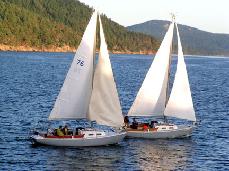 sailboat from Orcas Island Sailing Charter